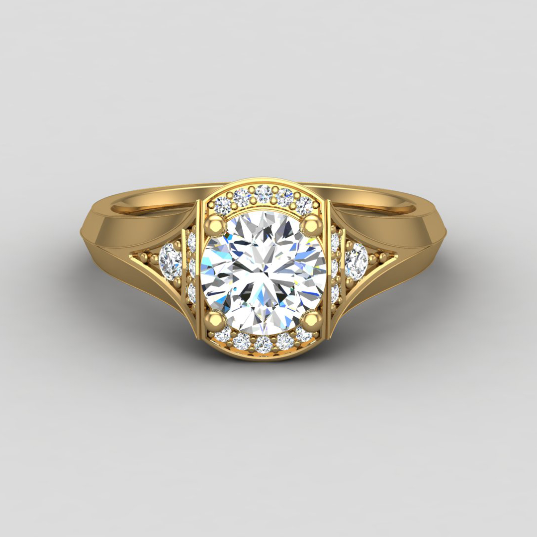 Aitana Halo Engagement Ring